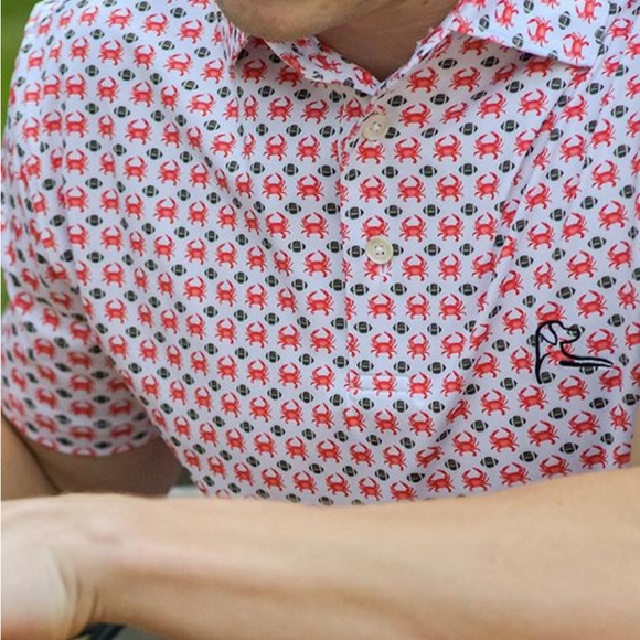 Rhoback 'The Chesapeake' Men's Short Sleeve Performance Golf Polo UPF XXL - Picture 1 of 8